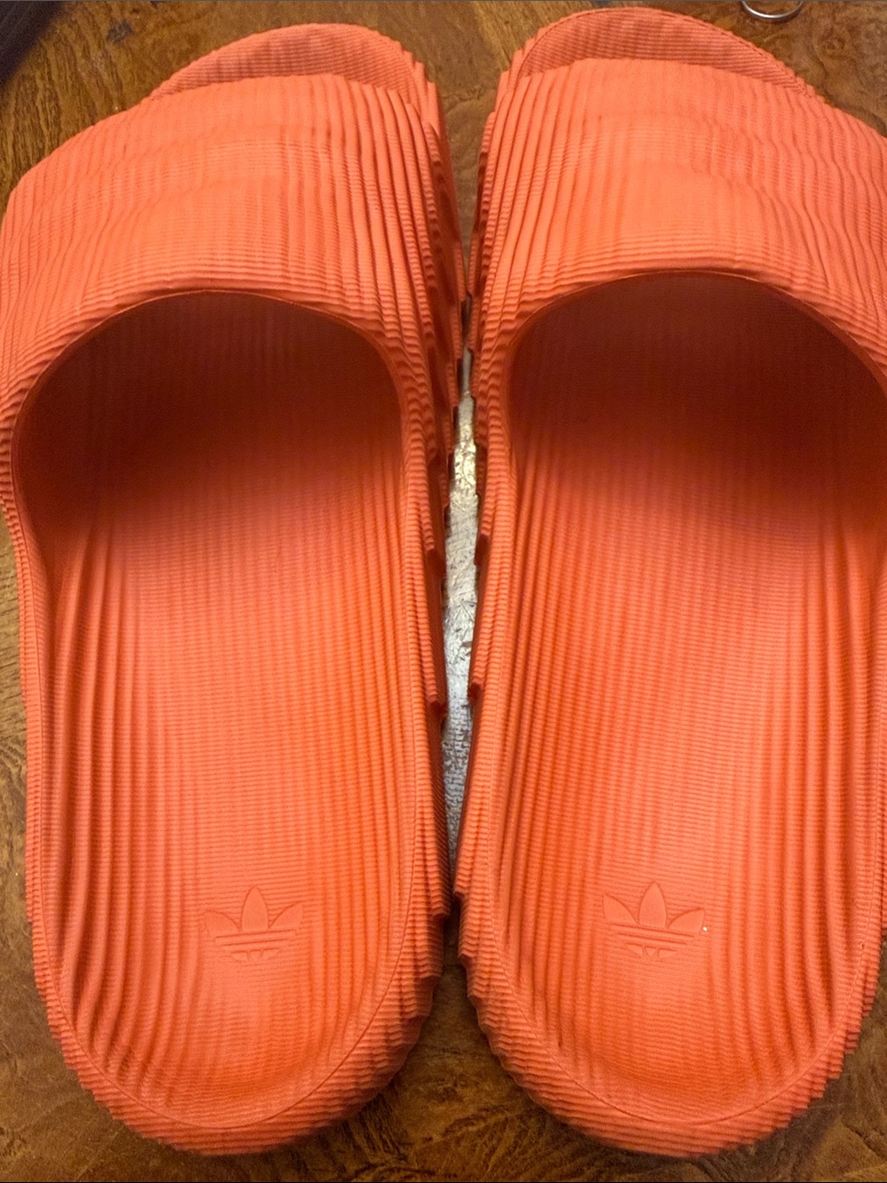 adidas Men's Ribbed Coral Slide Sandals